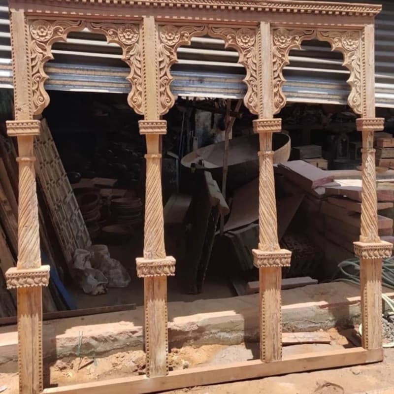 Vintage Carved Jharokha Mirrors & Frames